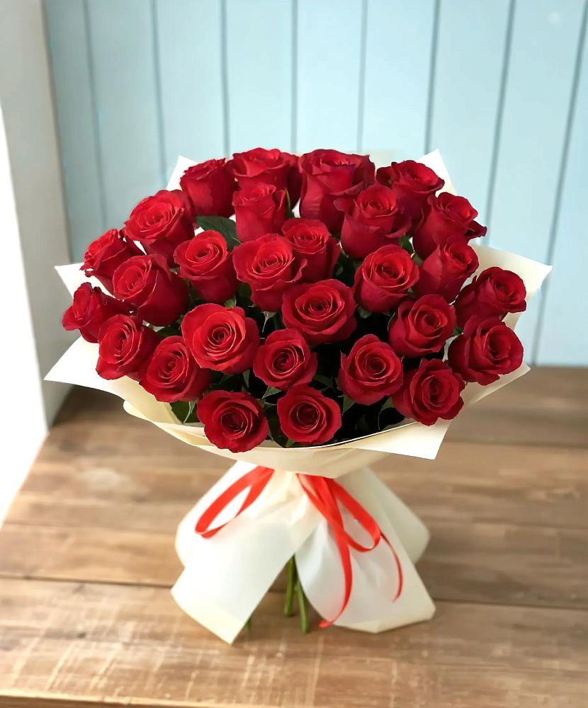 Букет 29 Красных роз в Фаустово
