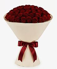 Букет 101 Бордовая роза Блэк Бакарра в Фаустово