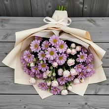 Букет цветов из:  Розы и Хризантемы в Фаустово