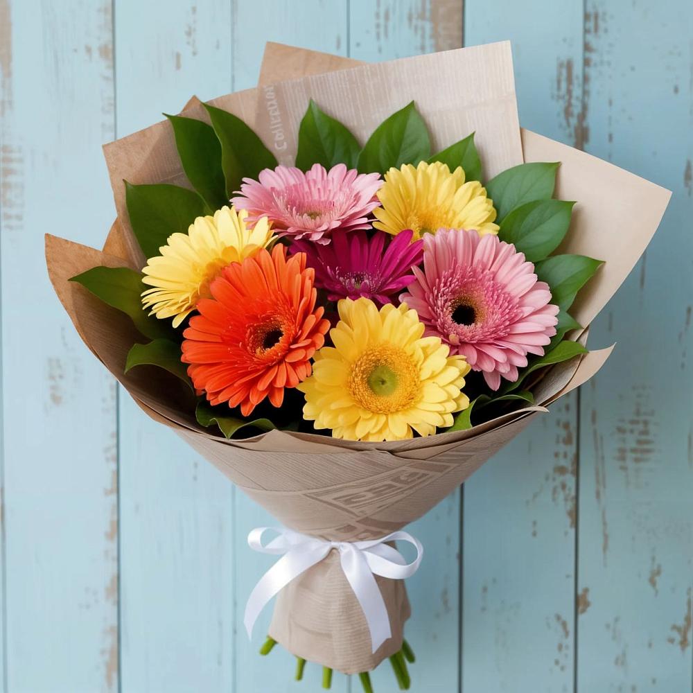Букет цветов из: Герберы в Фаустово