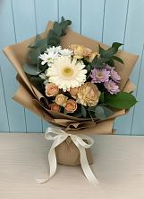 Букет цветов из:  Герберы и Хризантемы в Фаустово
