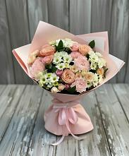 Букет цветов из:  Гвоздики, Розы и Хризантемы в Фаустово