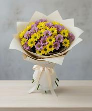 Букет цветов из:  Хризантемы #REPLACE_PRED# Фаустово