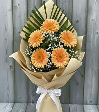 Букет цветов из:  Герберы #REPLACE_PRED# Фаустово