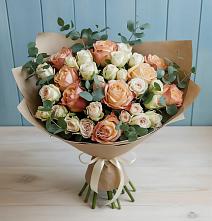 Букет цветов из:  Альстромерии и Розы #REPLACE_PRED# Фаустово